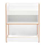 Raft gheona -bianc mdf, Alb - Natural, 57x34x70 cm - Alb