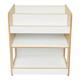 Raft gheona -bianc mdf, Alb - Natural, 57x34x70 cm - Natural