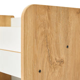 Raft gheona -bianc mdf, Alb - Natural, 57x34x70 cm - Natural