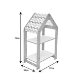 Raft Montessori Zoilen, MDF, 50x30x80 cm - Alb-Roz