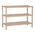 Raft pentru pantofi cu capacitate de 9 perechi Steper, Lemn de brad, Natur, 64x26x48 cm