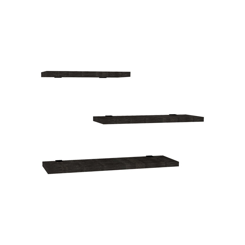 Raft perete Leila set de 3 pachet, Diverse culori, 40x14 cm - Antracit