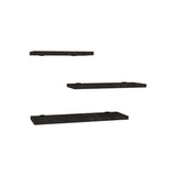 Raft perete Leila set de 3 pachet, Diverse culori, 40x14 cm - Antracit