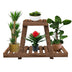 Raft - suport plante Tisa lemn, maro, 75x25x49 cm