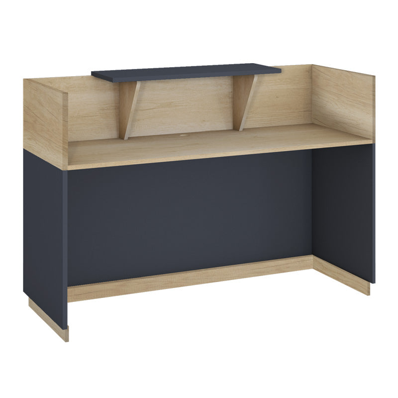 Receptie cu functie Lotus, Lemn/metal, Stejar, 200x70x110 cm, detaliu produs