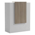 Reception birou Zowel cu LED alb - sonoma, Sonoma - Alb, 90x40x110 cm - 230-000190