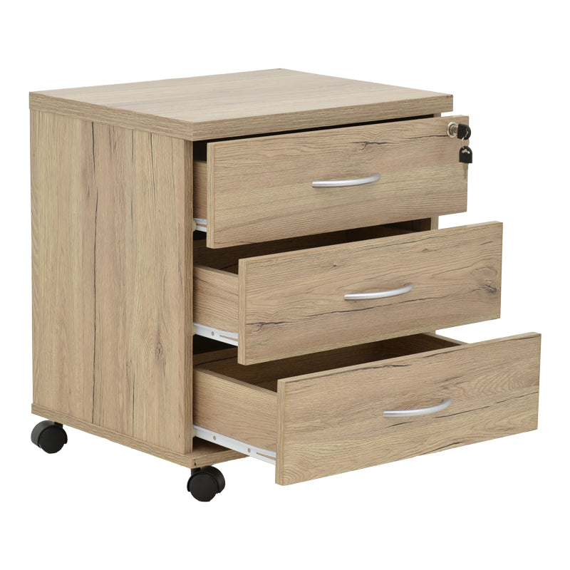 Rollbox cu rotile Anze, Natural, 48x38x53 cm