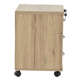 Rollbox cu rotile Anze, Natural, 48x38x53 cm