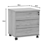 Rollbox cu rotile Anze, Natural, 48x38x53 cm