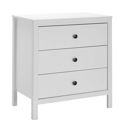 Comoda SFN-993-BB-1 Home Collection® Rustic, 3 sertare, Alb, 73x81x47 cm