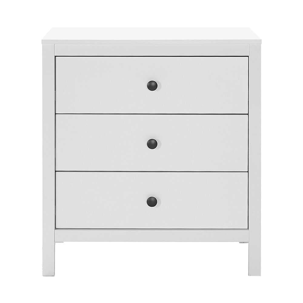 Comoda SFN-993-BB-1 Home Collection® Rustic, 3 sertare, Alb, 73x81x47 cm