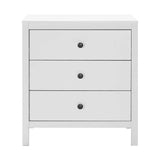 Comoda SFN-993-BB-1 Home Collection® Rustic, 3 sertare, Alb, 73x81x47 cm
