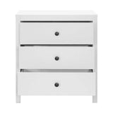 Comoda SFN-993-BB-1 Home Collection® Rustic, 3 sertare, Alb, 73x81x47 cm
