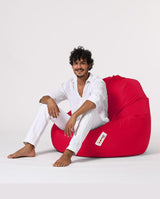 Sac Fotoliu puf, dehusabil, Dirtproof, Interior/exterior, impermeabil, Garden Bean Bag Anelka, 115x130x39 cm - Roșu