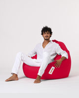 Sac Fotoliu puf, dehusabil, Dirtproof, Interior/exterior, impermeabil, Garden Bean Bag Anelka, 115x130x39 cm - Roșu