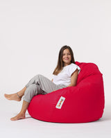 Sac Fotoliu puf, dehusabil, Dirtproof, Interior/exterior, impermeabil, Garden Bean Bag Anelka, 115x130x39 cm - Roșu
