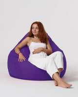 Sac Fotoliu puf, dehusabil, Dirtproof, Interior/exterior, impermeabil, Garden Bean Bag Anelka, 115x130x39 cm - Violet