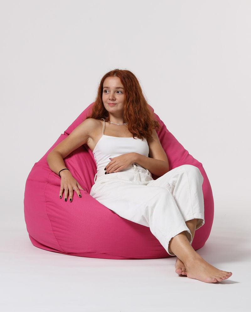 Sac Fotoliu puf, dehusabil, Dirtproof, Interior/exterior, impermeabil, Garden Bean Bag Anelka, 115x130x39 cm - Roz