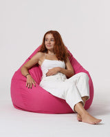 Sac Fotoliu puf, dehusabil, Dirtproof, Interior/exterior, impermeabil, Garden Bean Bag Anelka, 115x130x39 cm - Roz