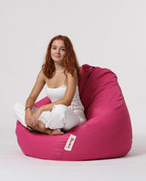 Sac Fotoliu puf, dehusabil, Dirtproof, Interior/exterior, impermeabil, Garden Bean Bag Anelka, 115x130x39 cm - Roz
