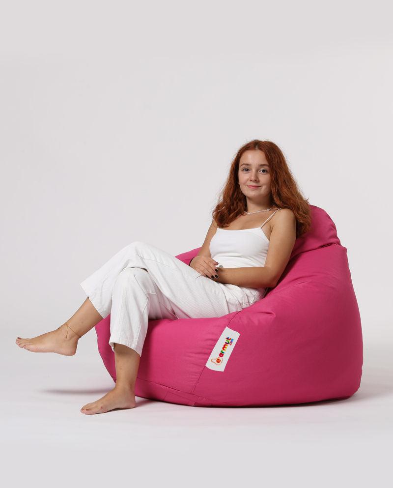 Sac Fotoliu puf, dehusabil, Dirtproof, Interior/exterior, impermeabil, Garden Bean Bag Anelka, 115x130x39 cm - Roz