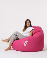 Sac Fotoliu puf, dehusabil, Dirtproof, Interior/exterior, impermeabil, Garden Bean Bag Anelka, 115x130x39 cm - Roz