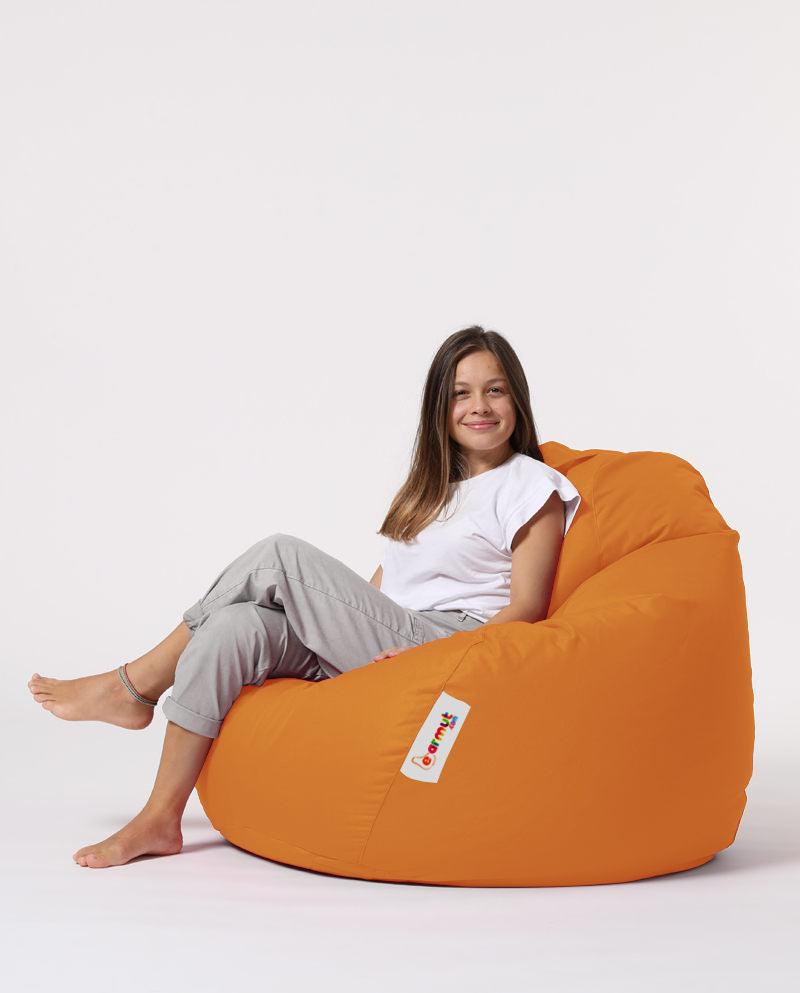 Sac Fotoliu puf, dehusabil, Dirtproof, Interior/exterior, impermeabil, Garden Bean Bag Anelka, 115x130x39 cm - portocale