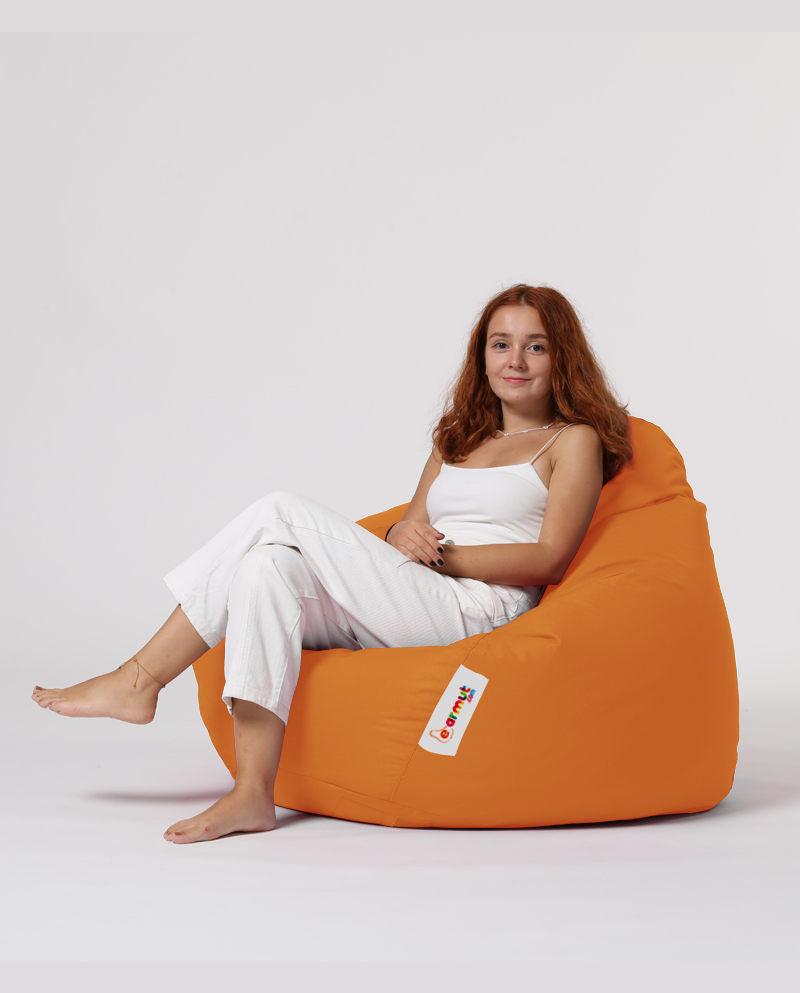 Sac Fotoliu puf, dehusabil, Dirtproof, Interior/exterior, impermeabil, Garden Bean Bag Anelka, 115x130x39 cm - portocale