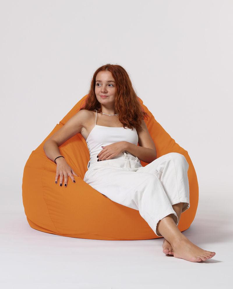 Sac Fotoliu puf, dehusabil, Dirtproof, Interior/exterior, impermeabil, Garden Bean Bag Anelka, 115x130x39 cm - portocale