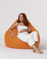 Sac Fotoliu puf, dehusabil, Dirtproof, Interior/exterior, impermeabil, Garden Bean Bag Anelka, 115x130x39 cm - portocale