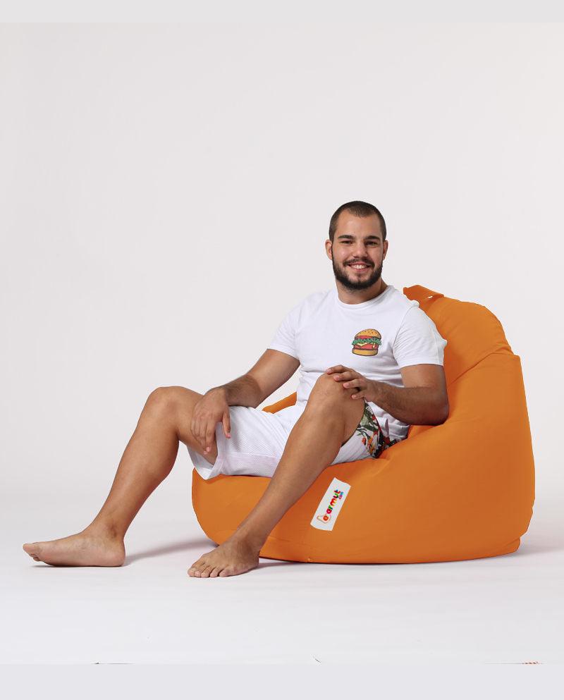 Sac Fotoliu puf, dehusabil, Dirtproof, Interior/exterior, impermeabil, Garden Bean Bag Anelka, 115x130x39 cm - portocale
