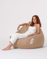 Sac Fotoliu puf, dehusabil, Dirtproof, Interior/exterior, impermeabil, Garden Bean Bag Anelka, 115x130x39 cm - Maro