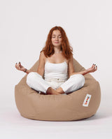 Sac Fotoliu puf, dehusabil, Dirtproof, Interior/exterior, impermeabil, Garden Bean Bag Anelka, 115x130x39 cm - Maro