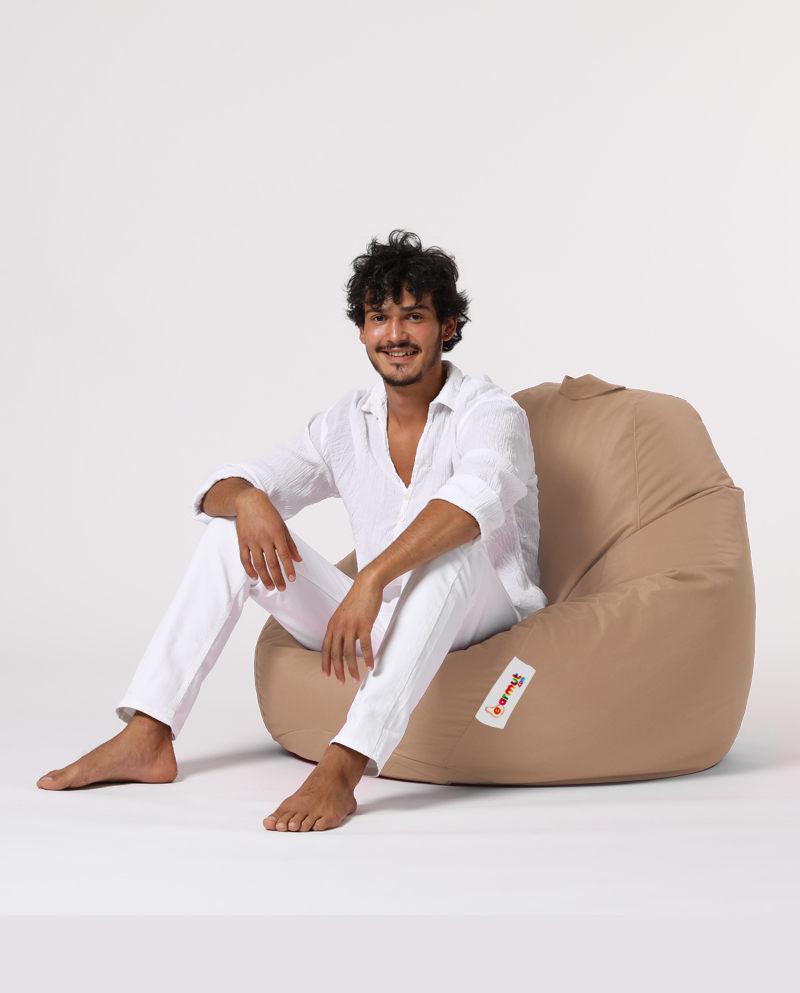 Sac Fotoliu puf, dehusabil, Dirtproof, Interior/exterior, impermeabil, Garden Bean Bag Anelka, 115x130x39 cm - Maro