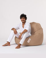 Sac Fotoliu puf, dehusabil, Dirtproof, Interior/exterior, impermeabil, Garden Bean Bag Anelka, 115x130x39 cm - Maro