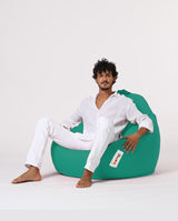 Sac Fotoliu puf, dehusabil, Dirtproof, Interior/exterior, impermeabil, Garden Bean Bag Anelka, 115x130x39 cm - Turcoaz