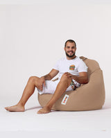 Sac Fotoliu puf, dehusabil, Dirtproof, Interior/exterior, impermeabil, Garden Bean Bag Anelka, 115x130x39 cm - Maro