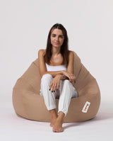 Sac Fotoliu puf, dehusabil, Dirtproof, Interior/exterior, impermeabil, Garden Bean Bag Anelka, 115x130x39 cm - Maro