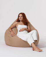 Sac Fotoliu puf, dehusabil, Dirtproof, Interior/exterior, impermeabil, Garden Bean Bag Anelka, 115x130x39 cm - Maro