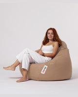 Sac Fotoliu puf, dehusabil, Dirtproof, Interior/exterior, impermeabil, Garden Bean Bag Anelka, 115x130x39 cm - Maro
