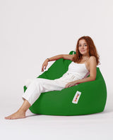 Sac Fotoliu puf, dehusabil, Dirtproof, Interior/exterior, impermeabil, Garden Bean Bag Anelka, 115x130x39 cm - Verde