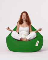 Sac Fotoliu puf, dehusabil, Dirtproof, Interior/exterior, impermeabil, Garden Bean Bag Anelka, 115x130x39 cm - Verde