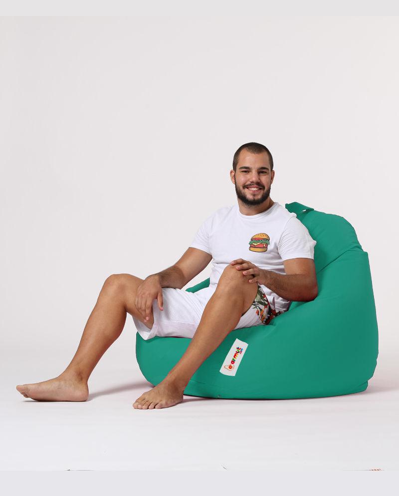 Sac Fotoliu puf, dehusabil, Dirtproof, Interior/exterior, impermeabil, Garden Bean Bag Anelka, 115x130x39 cm - Turcoaz