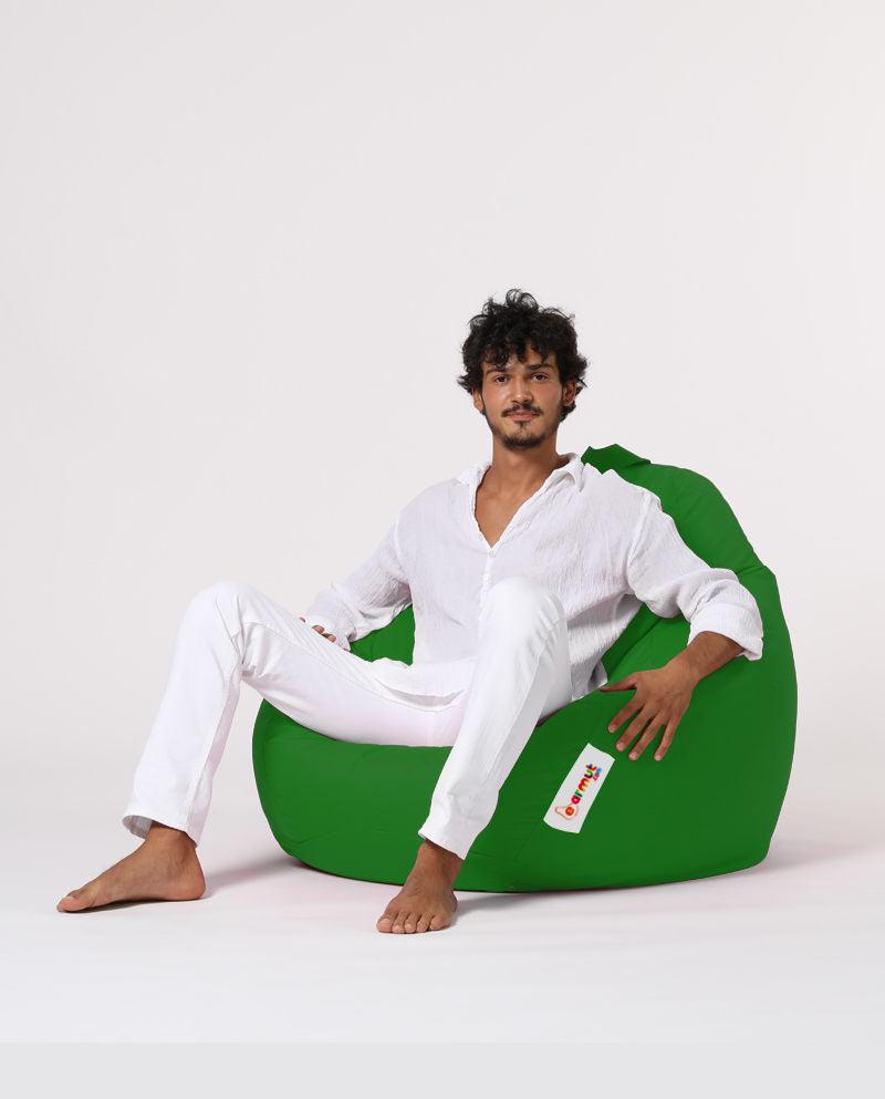 Sac Fotoliu puf, dehusabil, Dirtproof, Interior/exterior, impermeabil, Garden Bean Bag Anelka, 115x130x39 cm - Verde