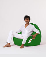 Sac Fotoliu puf, dehusabil, Dirtproof, Interior/exterior, impermeabil, Garden Bean Bag Anelka, 115x130x39 cm - Verde