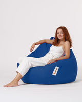Sac Fotoliu puf, dehusabil, Dirtproof, Interior/exterior, impermeabil, Garden Bean Bag Anelka, 115x130x39 cm - Albastru