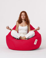 Sac Fotoliu puf, dehusabil, Dirtproof, Interior/exterior, impermeabil, Garden Bean Bag Anelka, 115x130x39 cm - Roșu
