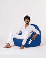 Sac Fotoliu puf, dehusabil, Dirtproof, Interior/exterior, impermeabil, Garden Bean Bag Anelka, 115x130x39 cm - Albastru