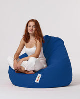 Sac Fotoliu puf, dehusabil, Dirtproof, Interior/exterior, impermeabil, Garden Bean Bag Anelka, 115x130x39 cm - Albastru