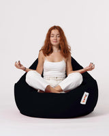Sac Fotoliu puf, dehusabil, Dirtproof, Interior/exterior, impermeabil, Garden Bean Bag Anelka, 115x130x39 cm - Negru